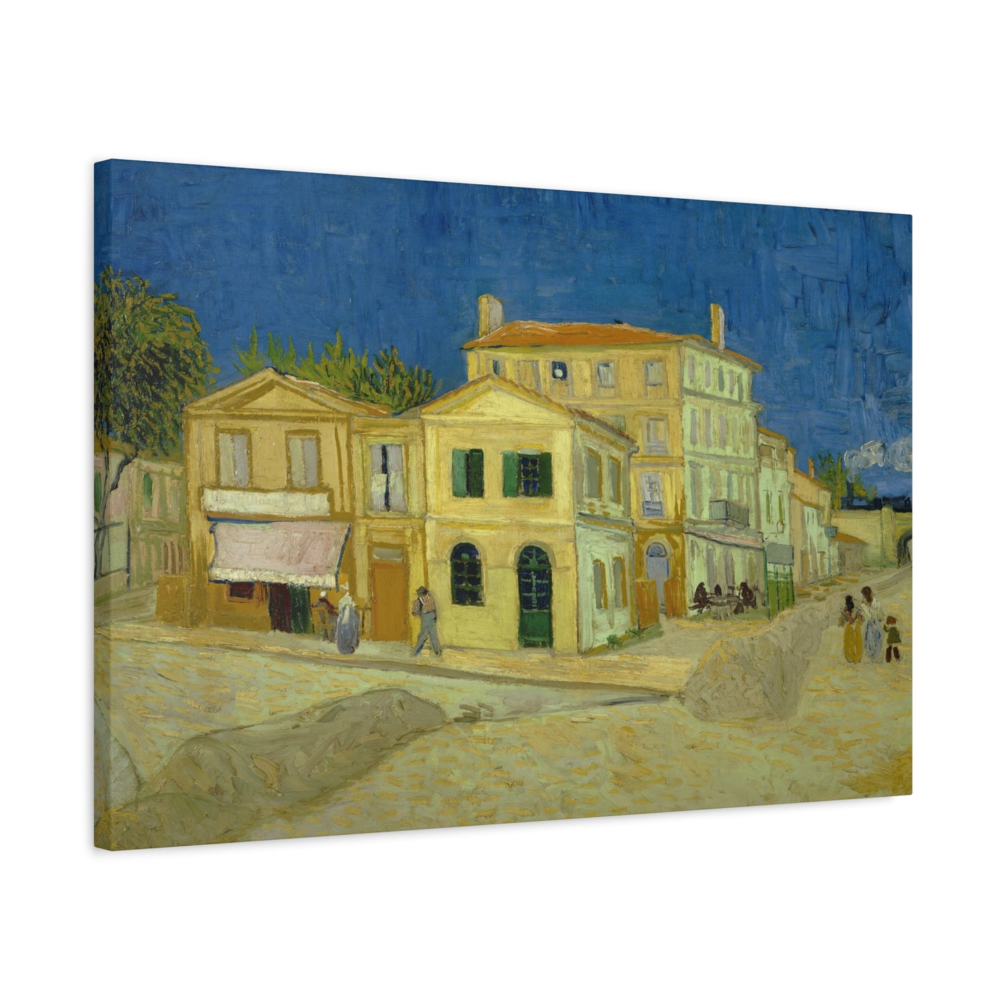 Van Gogh, Vincent - The Yellow House (1888)- Canvas Block, unframed