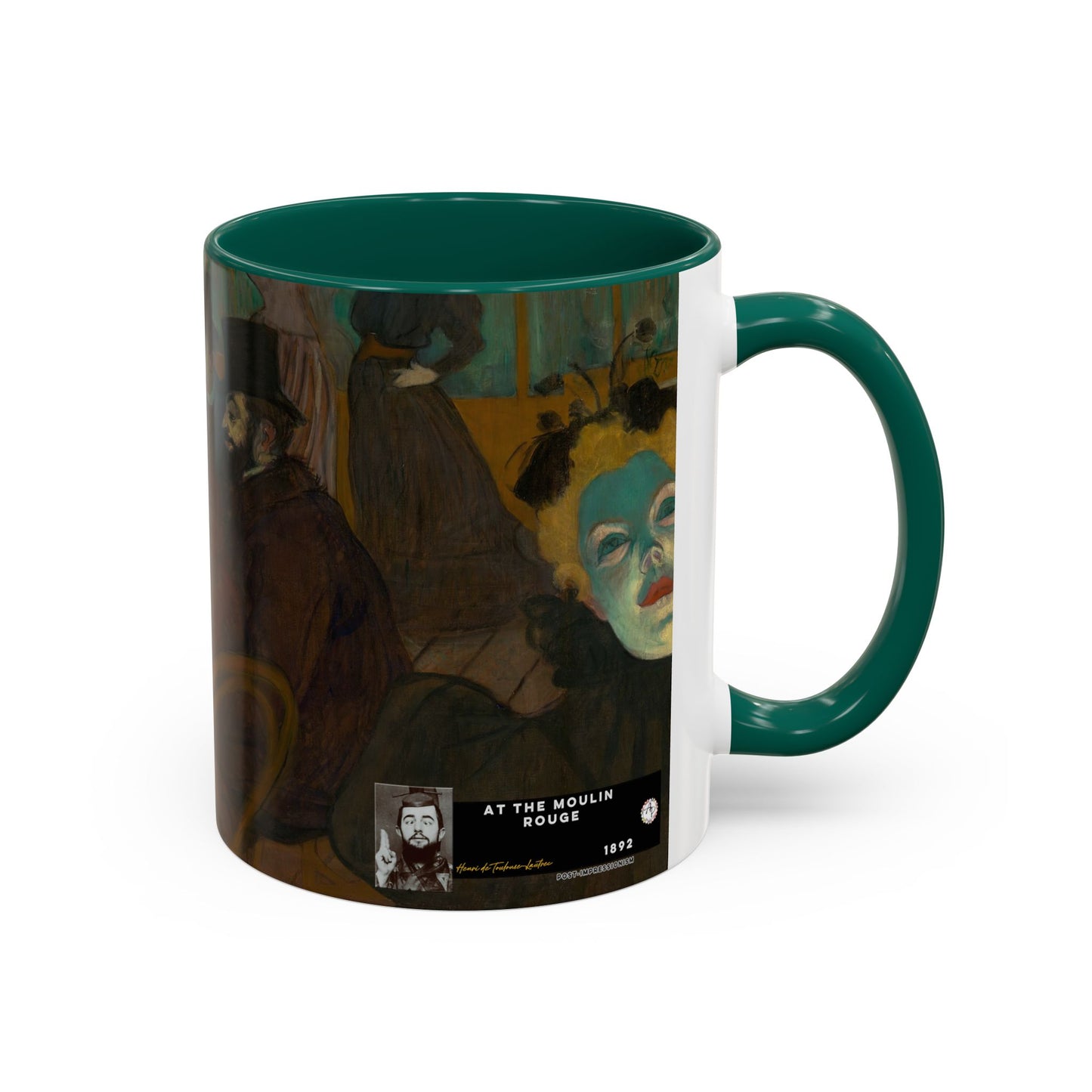 Toulouse-Lautrec, Henri - At the Moulin Rouge (1892) - Colorful Accent Mugs