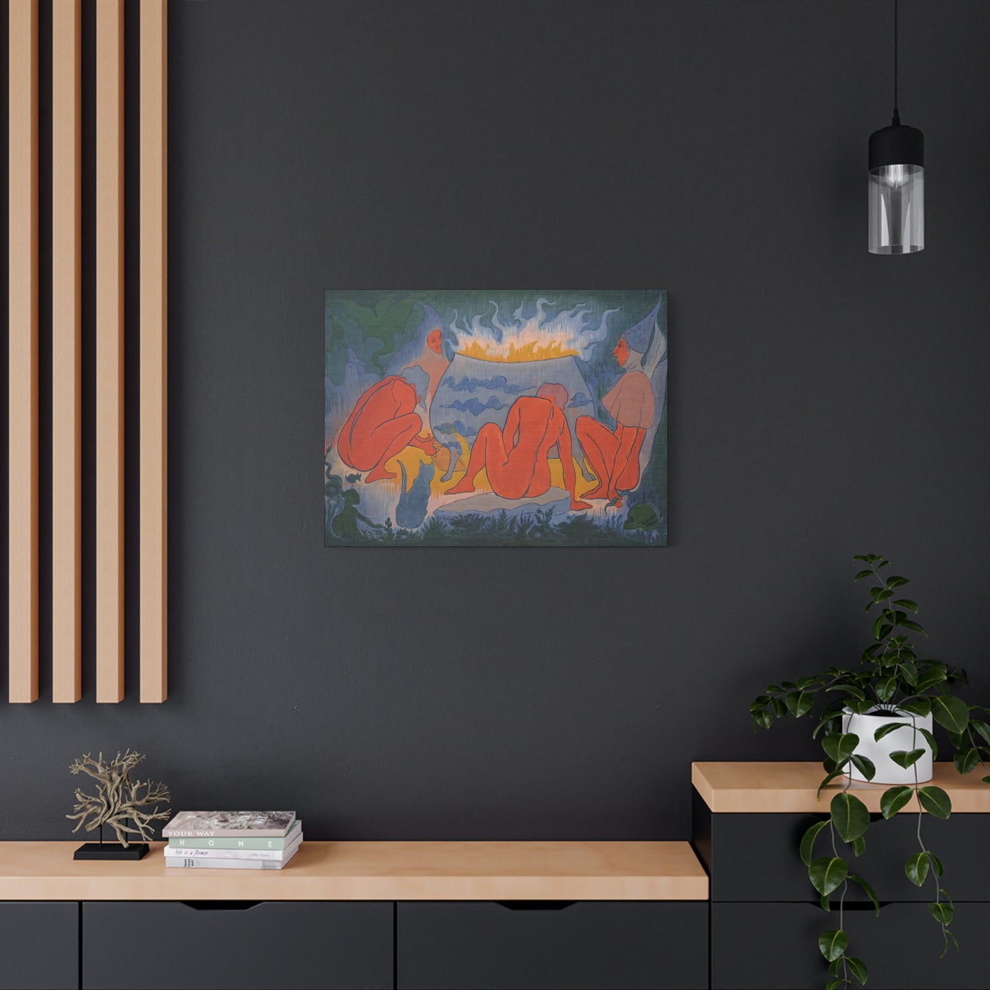 Ranson, Paul - Witches Around the Fire (1891) - Canvas Block, unframed