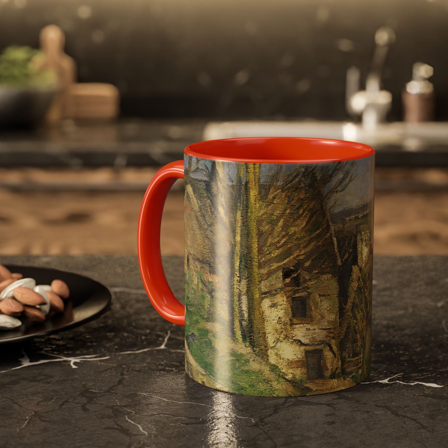 Cézanne, Paul - The House of the Hanged Man, Auvers-sur-Oise (1874) - Colorful Accent Mugs