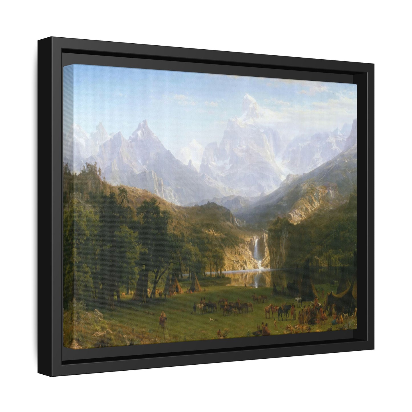 Bierstadt, Albert - The Rocky Mountains, Lander’s Peak (1863) - Matte Canvas, Framed