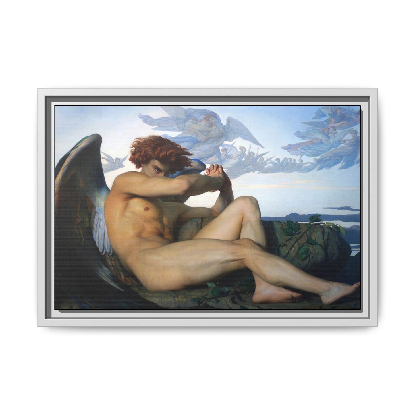 Cabanel, Alexandre - The Fallen Angel (1847) - Matte Canvas, Framed