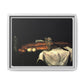 Cézanne, Paul - Still Life with Bread and Eggs (1865) - Matte Canvas, Framed