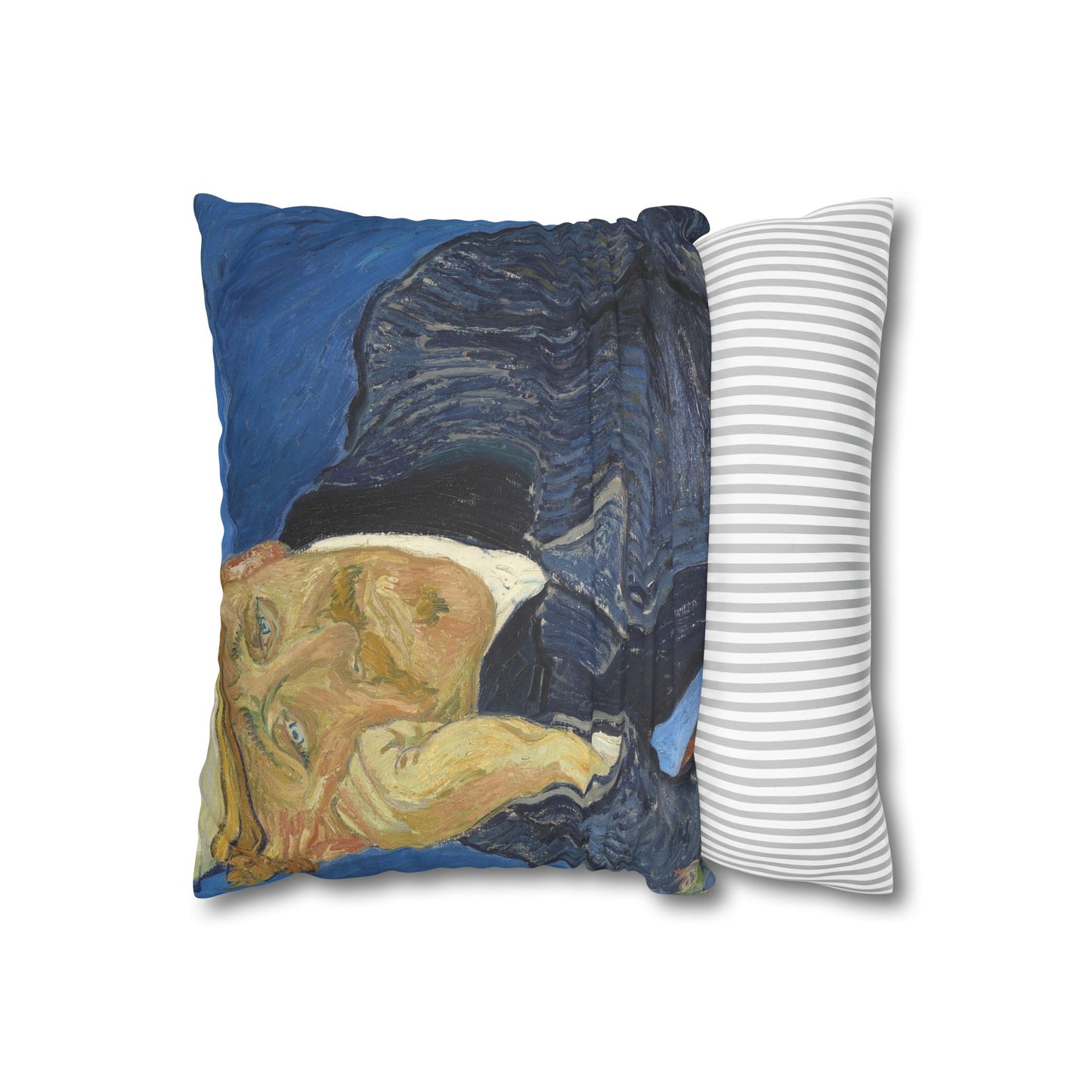 Van Gogh, Vincent - Portrait of Dr. Paul Gachet (1890) - Suede Square Pillowcase