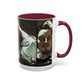 Courbet, Gustave - The Desperate Man (1843) - Colorful Accent Mugs