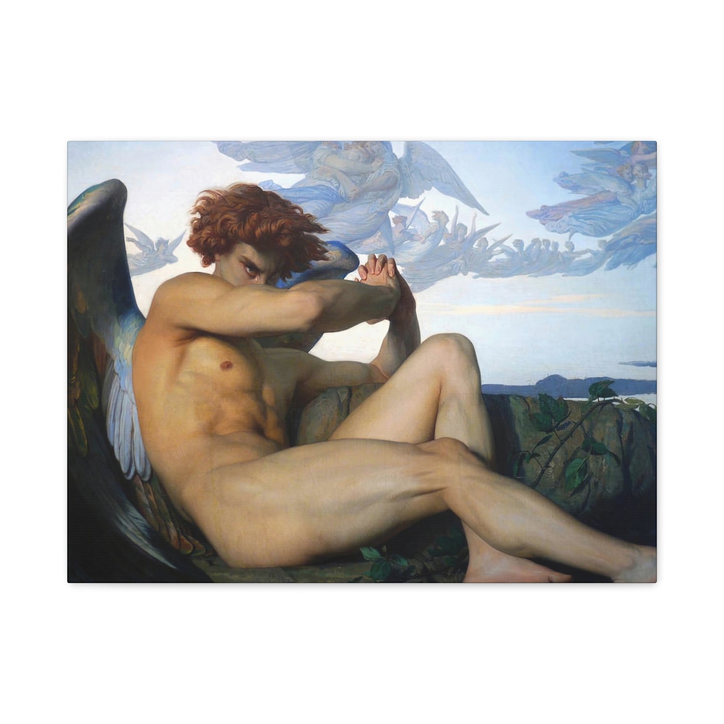 Cabanel, Alexandre - The Fallen Angel (1847) - Canvas Block, unframed