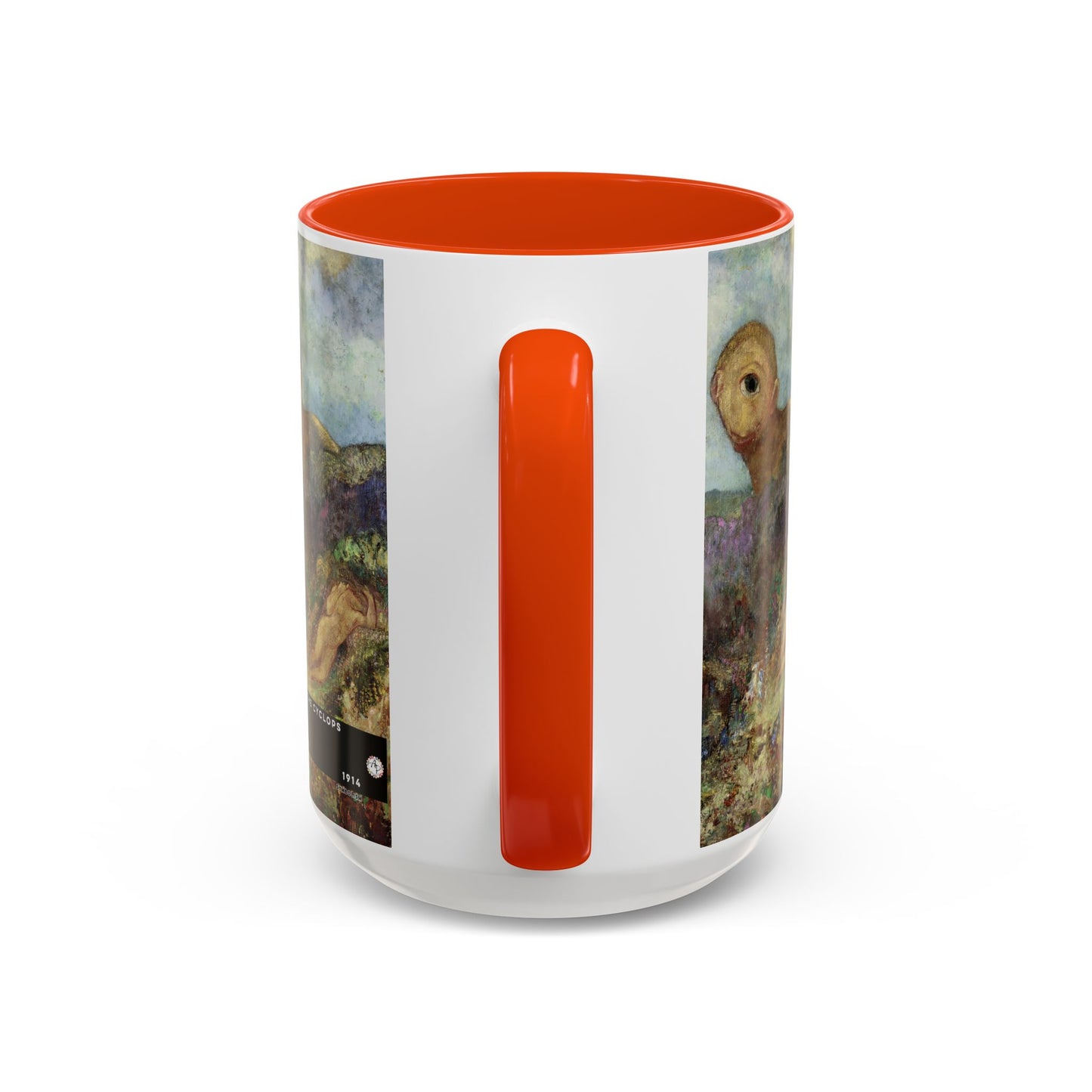 Redon, Odilon - The Cyclops (1914) - Colorful Accent Mugs
