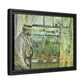 Morisot, Berthe - Eugene Manet on the Isle of Wight (1875) - Matte Canvas, Framed