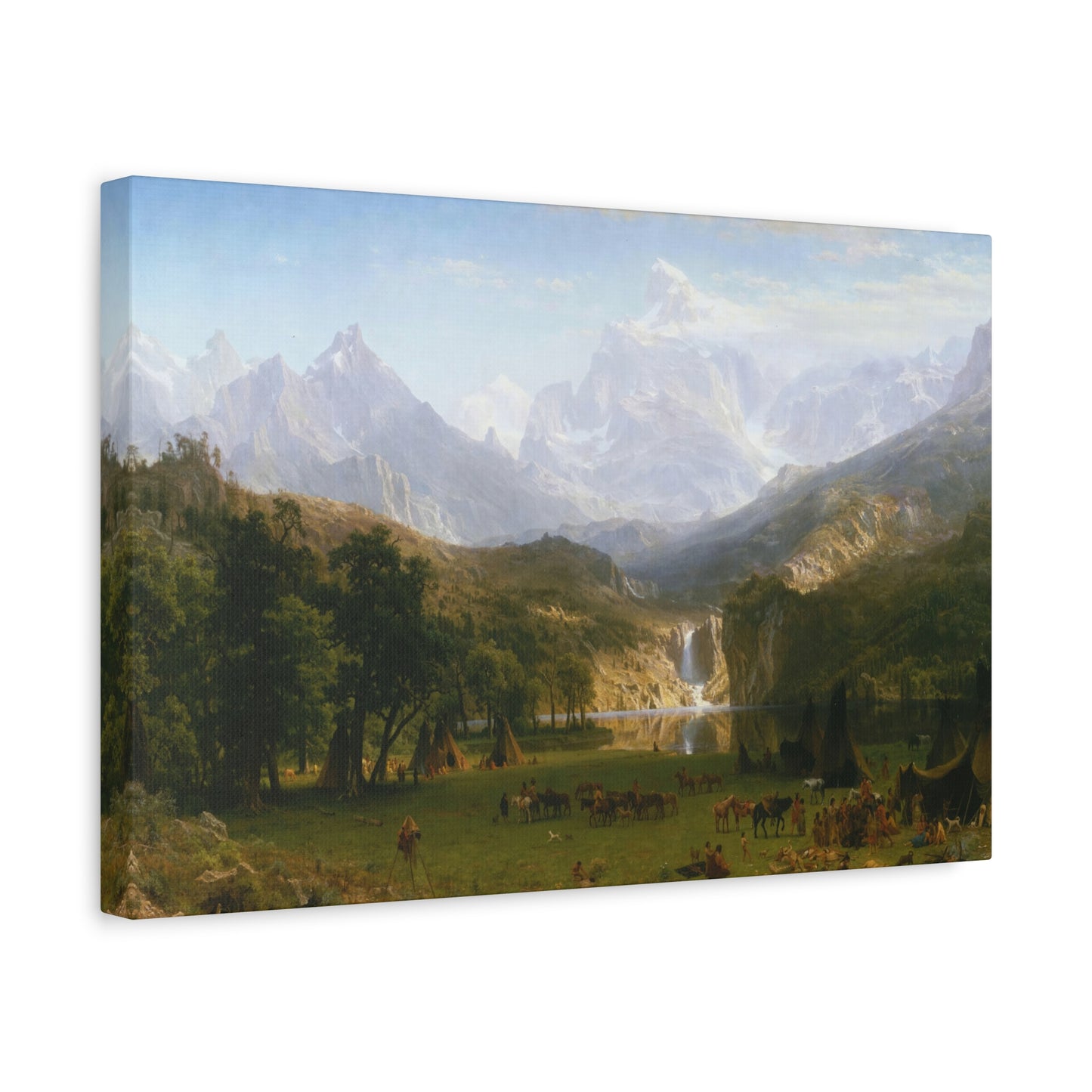 Bierstadt, Albert - The Rocky Mountains, Lander’s Peak (1863) - Canvas Block, unframed