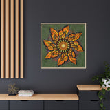 Monarch Butterfly Mandala - Framed Canvas