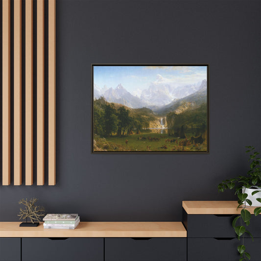 Bierstadt, Albert - The Rocky Mountains, Lander’s Peak (1863) - Matte Canvas, Framed