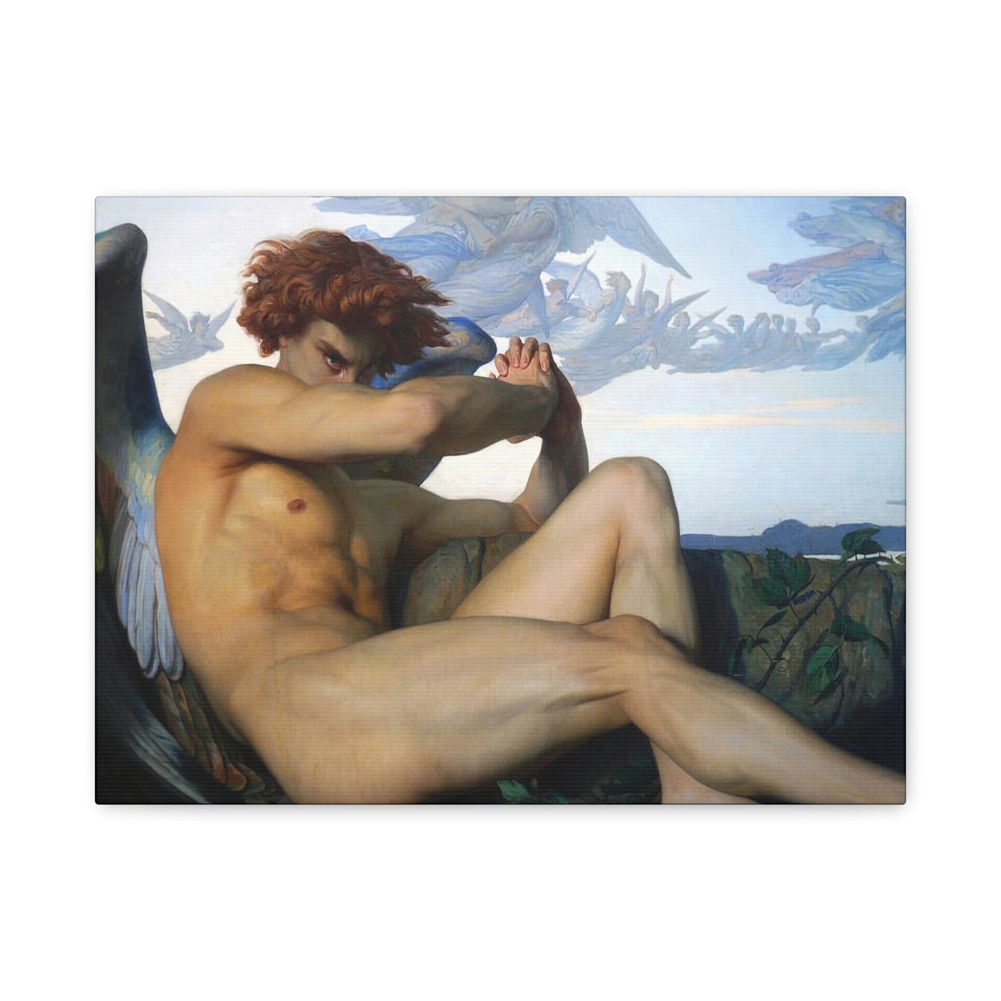 Cabanel, Alexandre - The Fallen Angel (1847) - Canvas Block, unframed