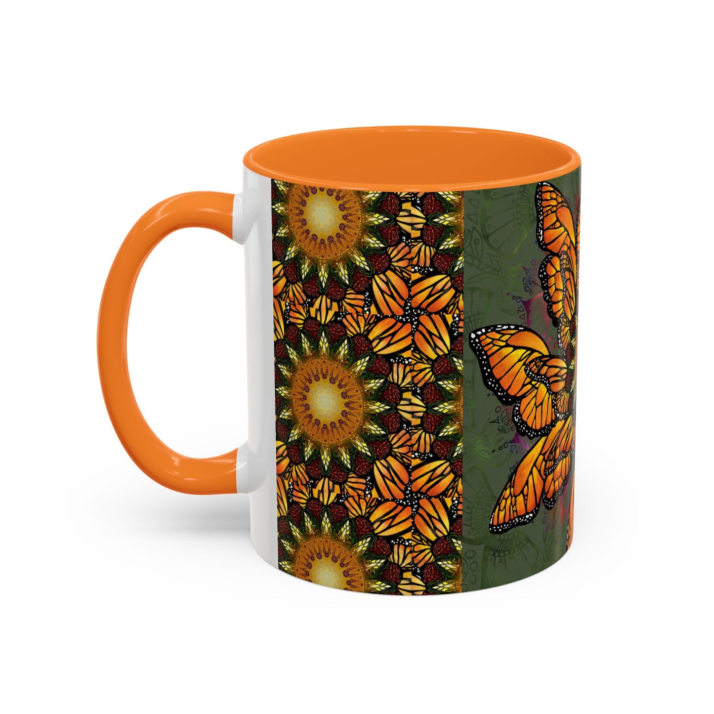 Pacio, Adam - Monarch Butterfly Mandala - Colorful Accent Mugs