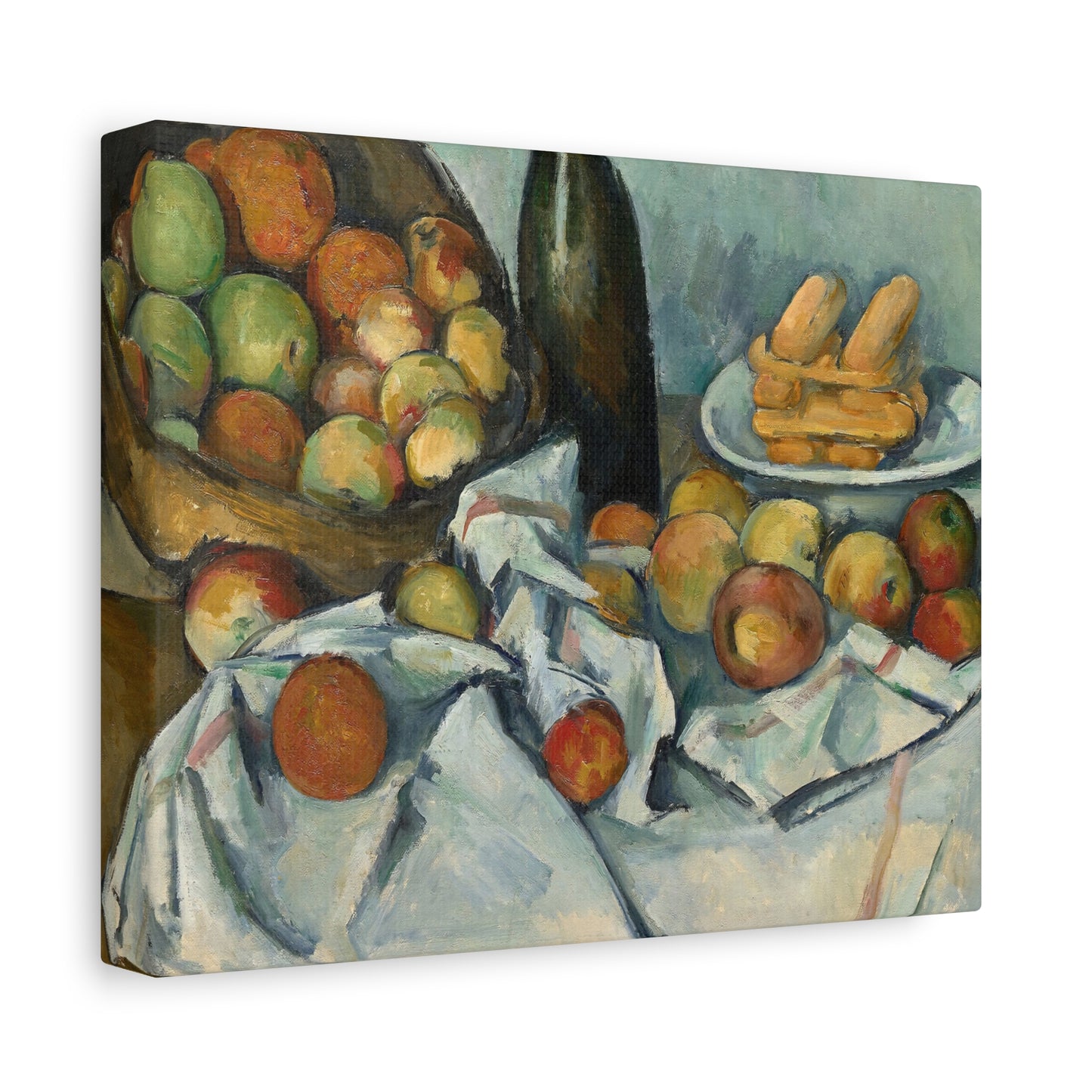 Cézanne, Paul - Basket of Apples (1893) - Canvas Block, unframed