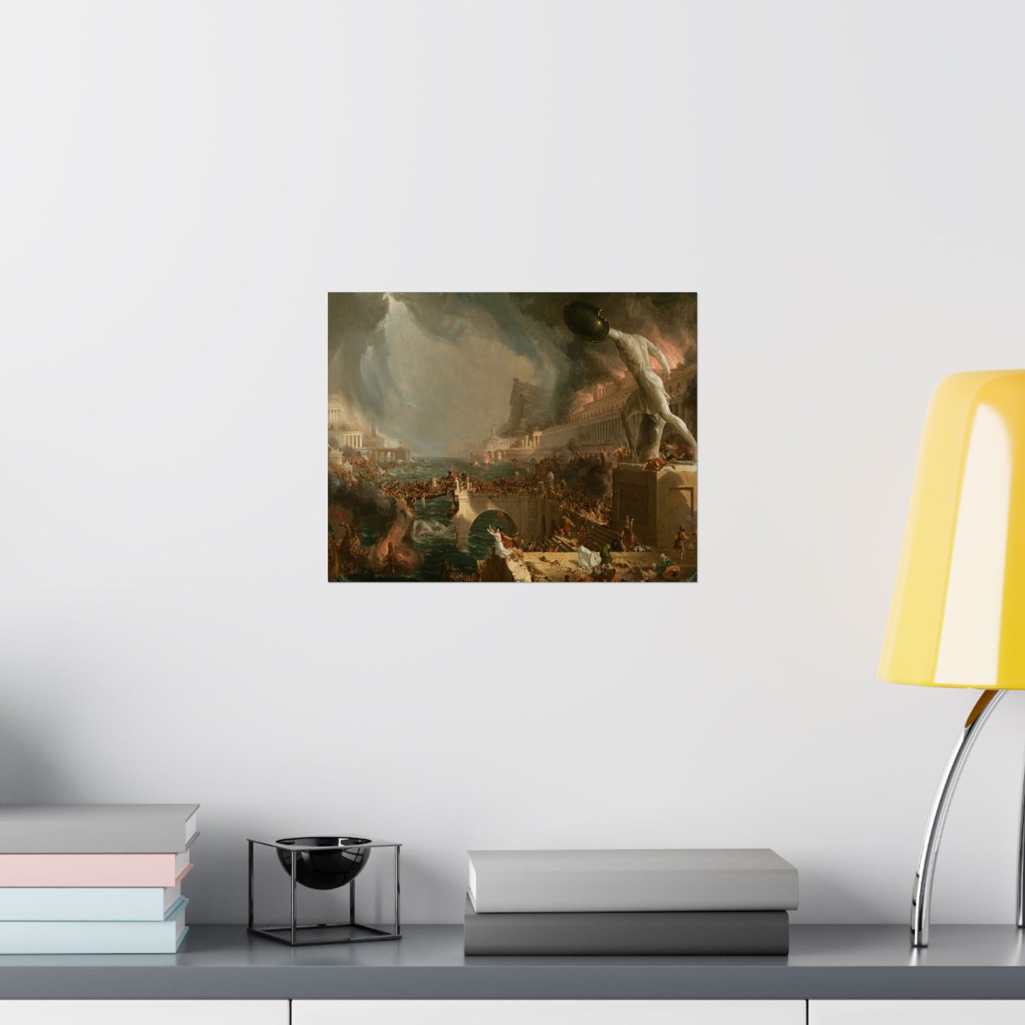 Cole. Thomas - The Course of Empire: Destruction (1836) - Satin Posters