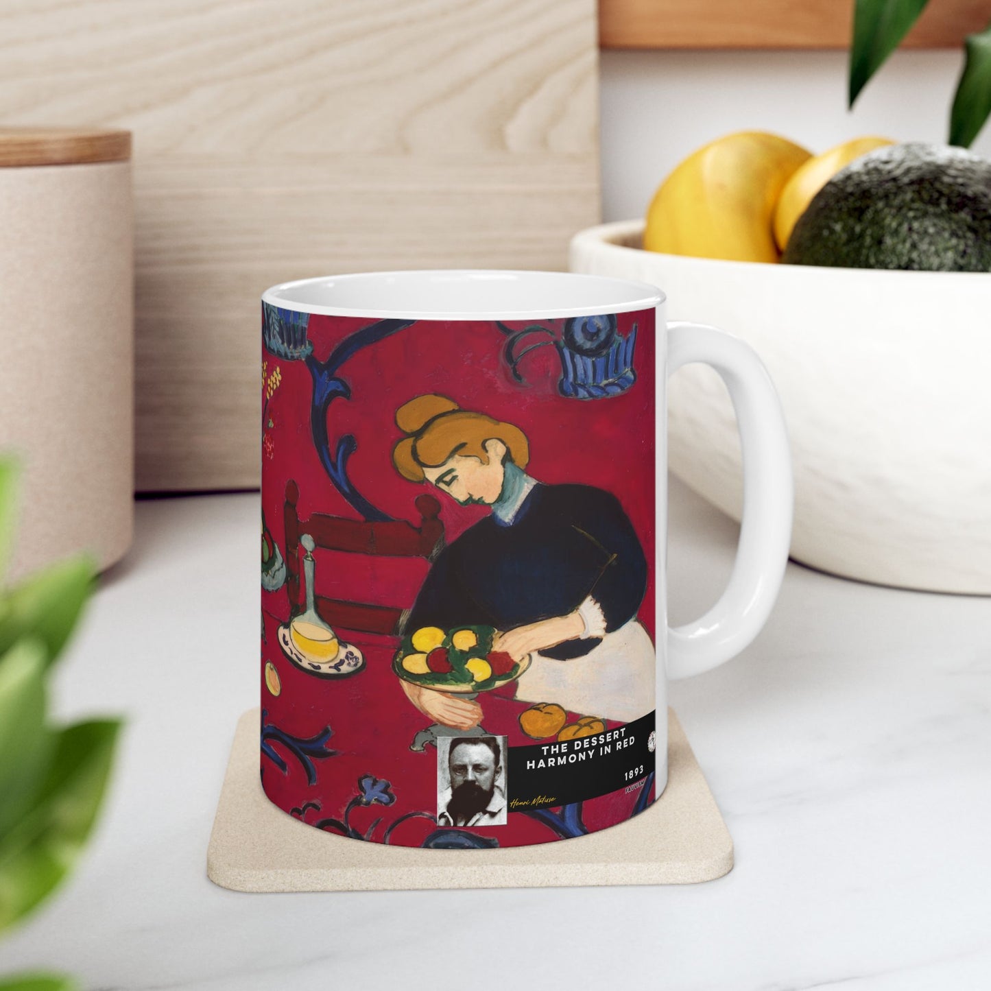 Matisse, Henri - The Dessert Harmony in Red (1908) - Ceramic Mug