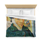Van Gogh, Vincent - Self Portrait with Bandaged Ear (1889) - Microfiber Duvet Cover