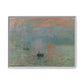 Monet, Claude - Impression, Sunrise (1872) - Matte Canvas, Framed