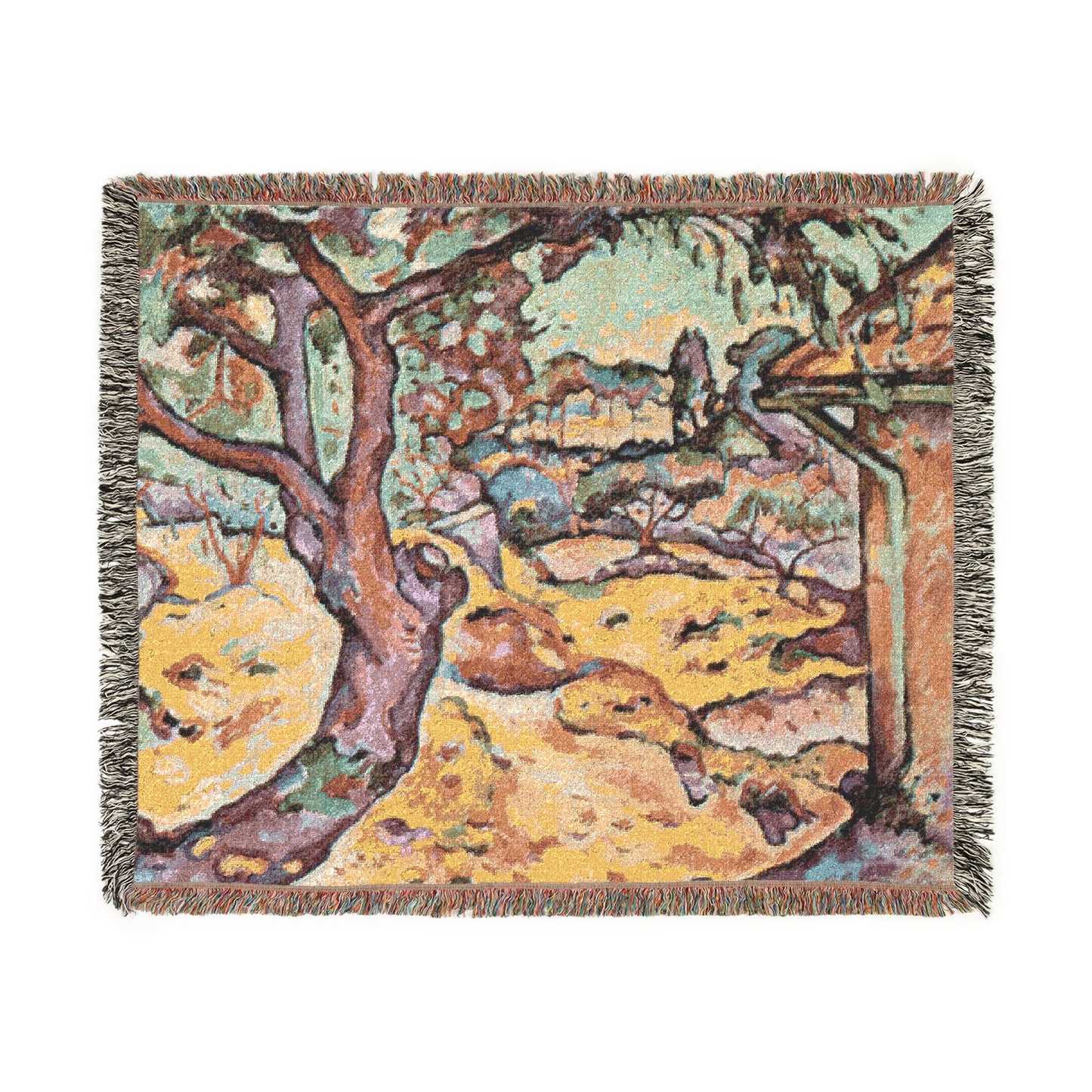 Braque, Georges - Olive Tree near L'Estaque (1906) - Woven Blanket