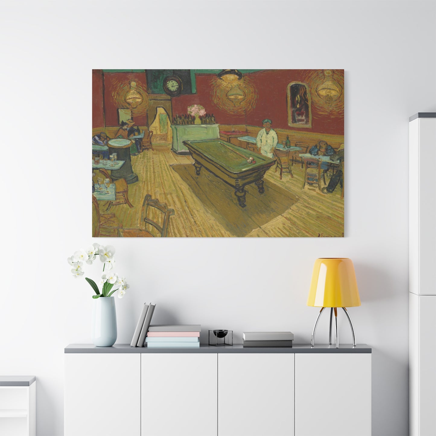 Van Gogh, Vincent - The Night Cafe (1888) - Canvas Block, unframed