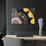 Obsidian Grandmothers Mandala - Acrylic Block