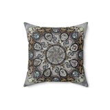 Memento Mori Mandala - Suede Square Pillow