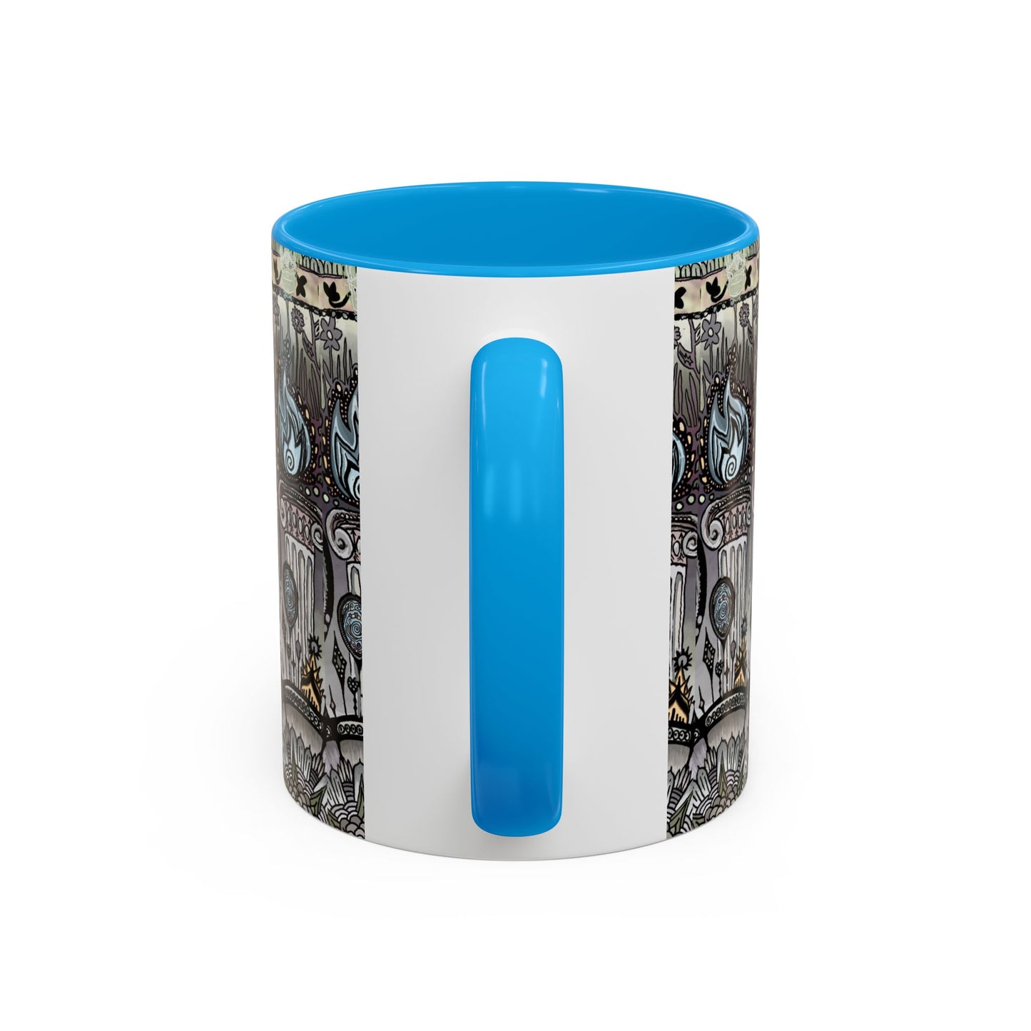 Pacio, Adam - Memento Mori Mandala - Colorful Accent Mugs