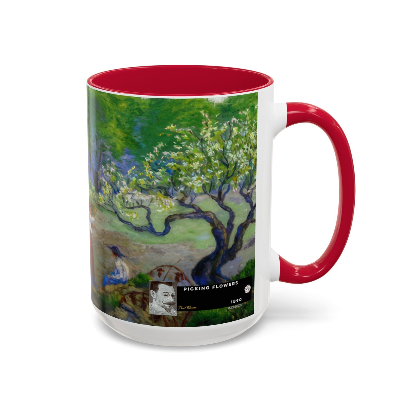 Ranson, Paul - Picking Flowers (1890) - Colorful Accent Mugs
