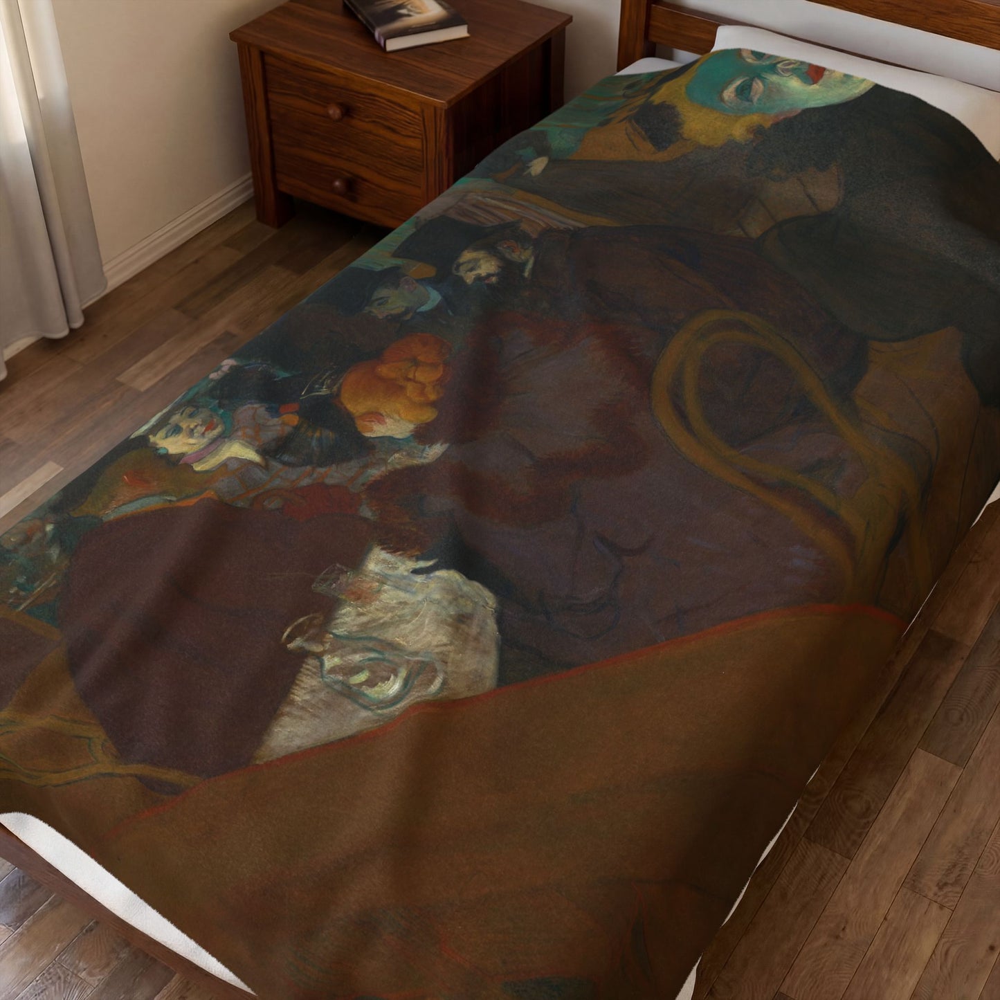 Toulouse-Lautrec, Henri - At the Moulin Rouge (1892) - Velveteen Plush Blanket