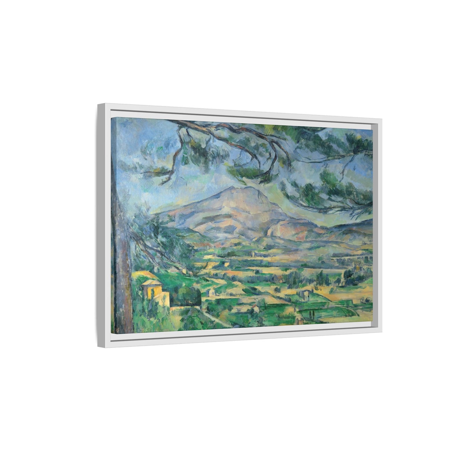 Cézanne, Paul - Mont Sainte-Victoire with Large Pine (1887) - Matte Canvas, Framed