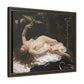Courbet, Gustave - Woman with a Parrot (1866) - Matte Canvas, Framed