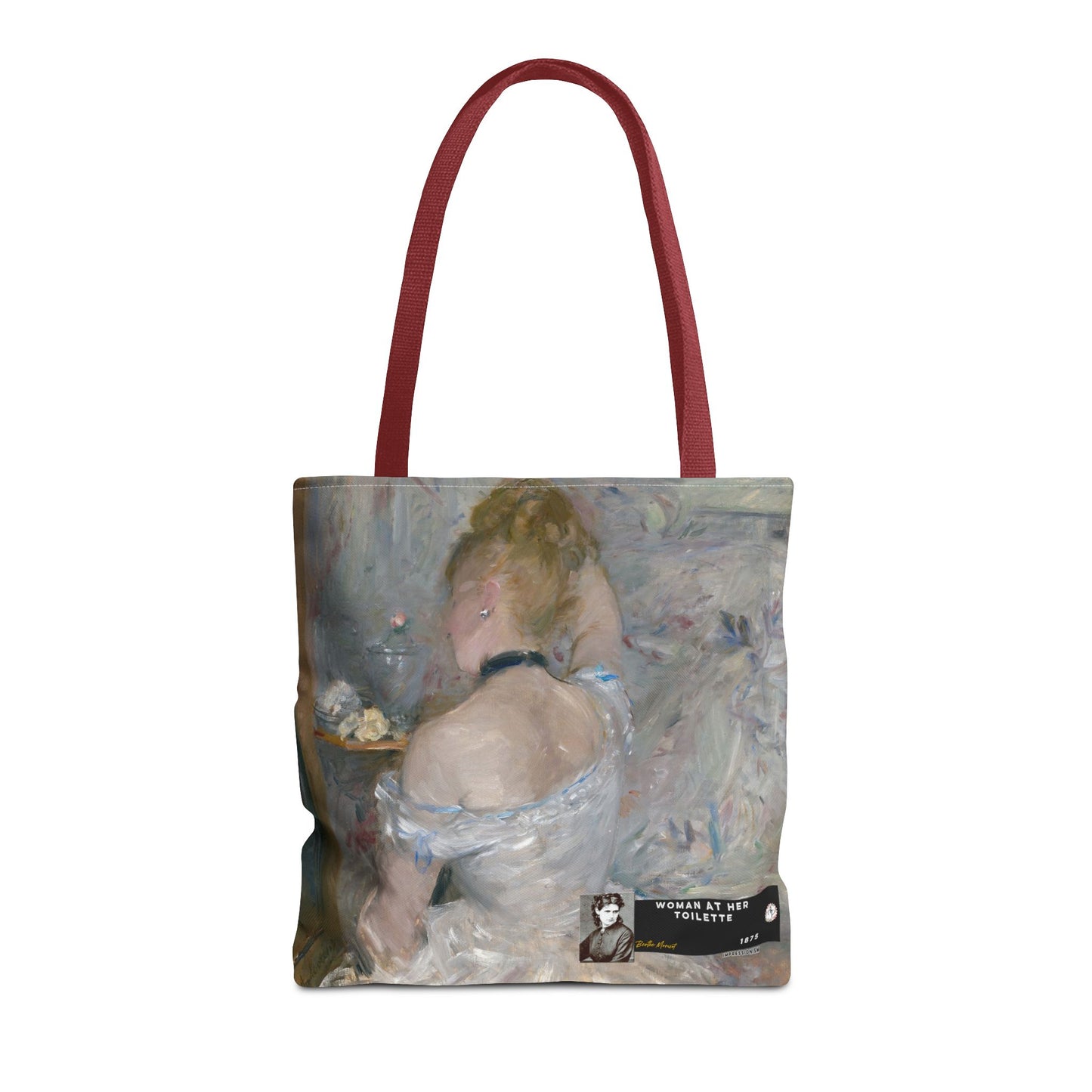 Morisot, Berthe - Woman at Her Toilette (1880) - Tote Bag
