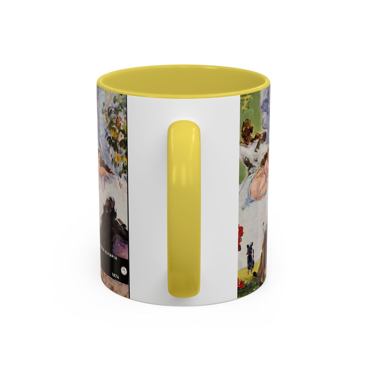 Cézanne, Paul - A Modern Olympia (1874) - Colorful Accent Mugs
