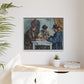 Cézanne, Paul - The Card Players (1892) - Matte Canvas, Framed