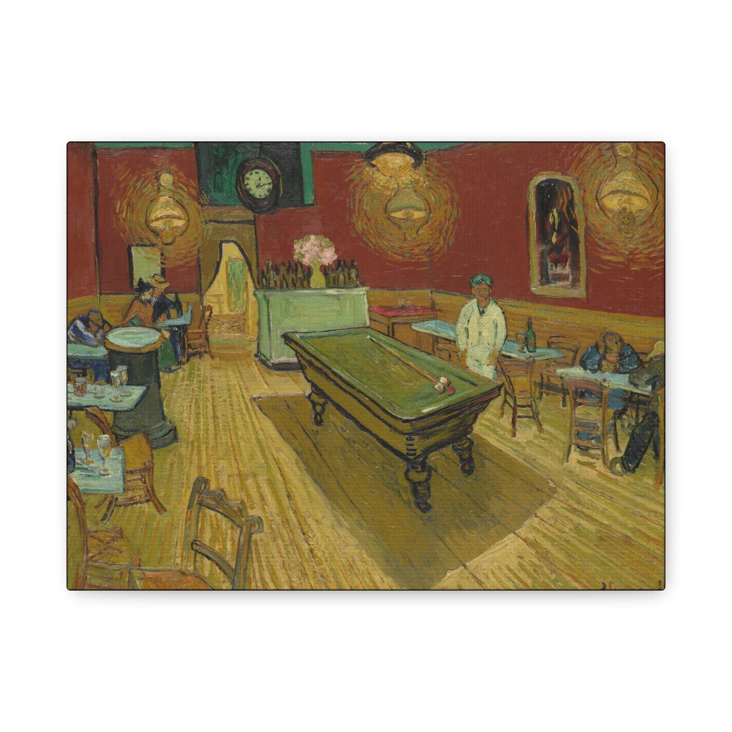 Van Gogh, Vincent - The Night Cafe (1888) - Canvas Block, unframed