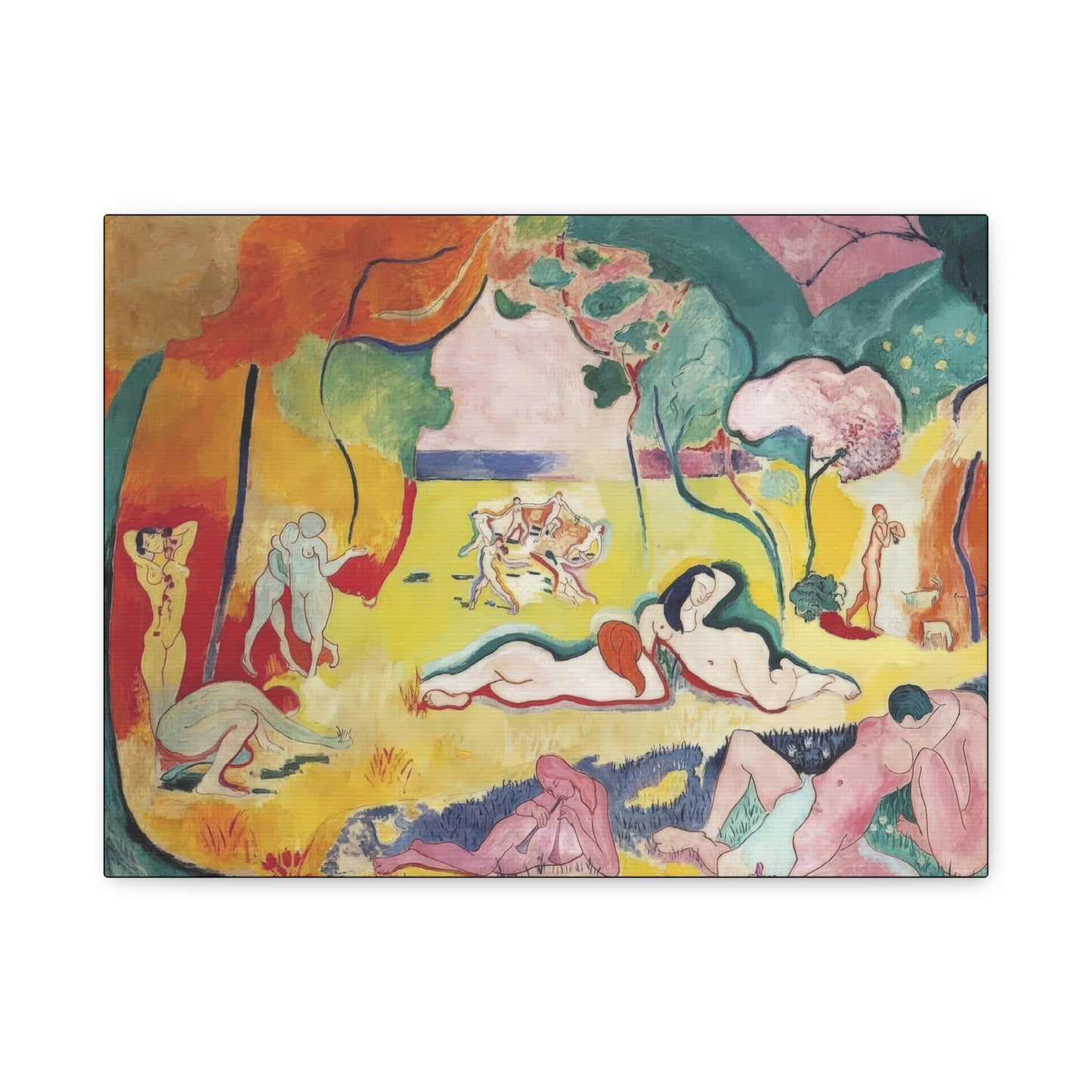 Matisse, Henri - The Joy of Life (1905) - Canvas Block, unframed