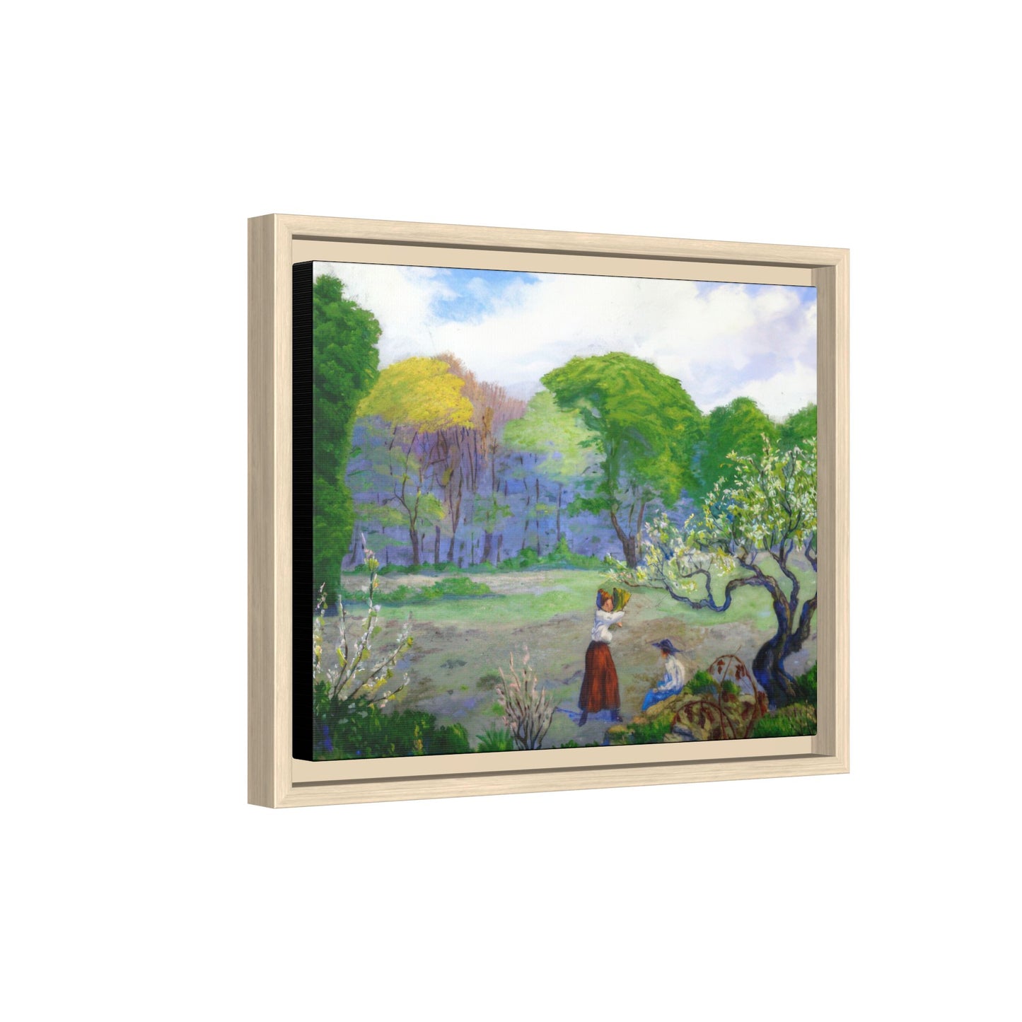 Ranson, Paul - Picking Flowers (1890) - Matte Canvas, Framed