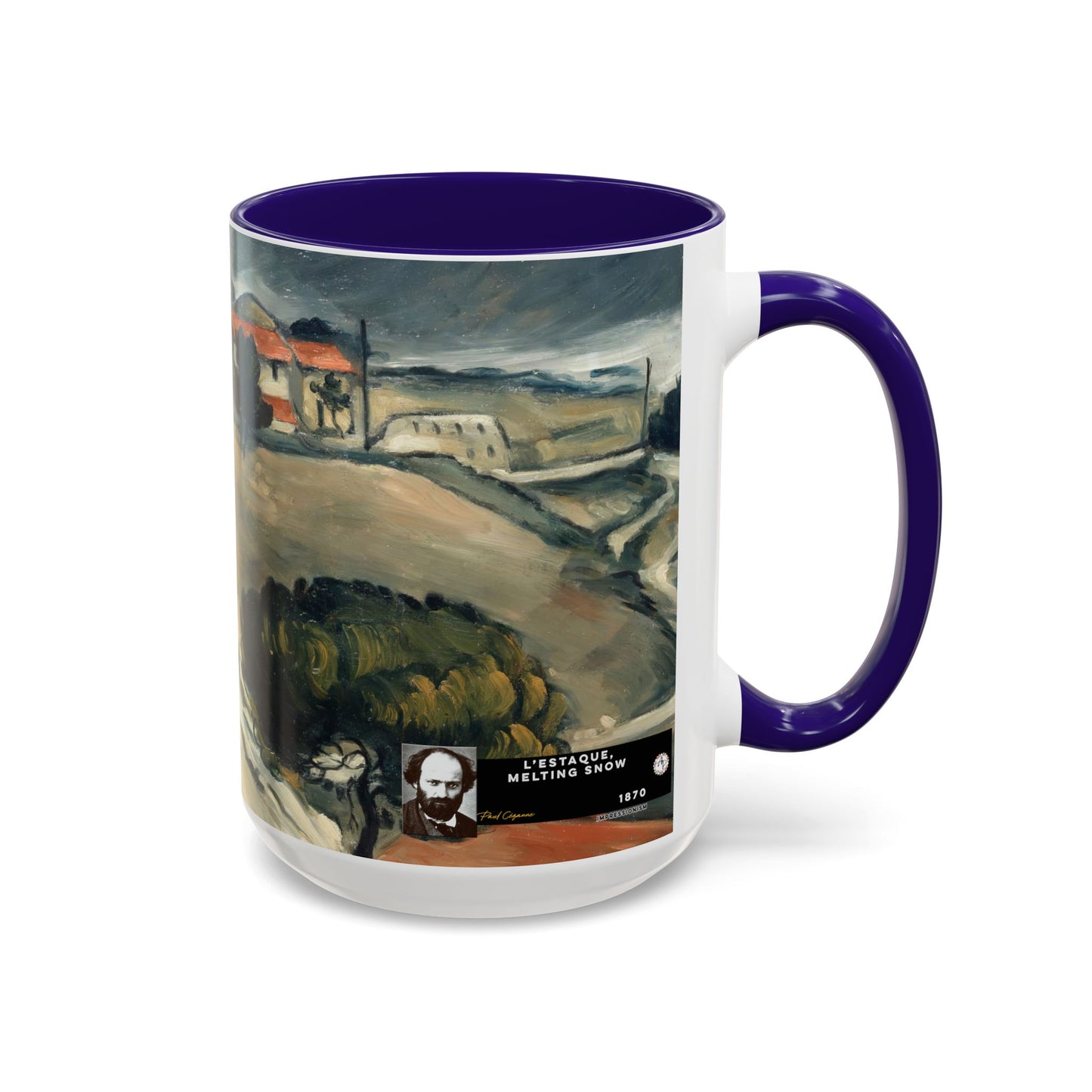 Cézanne, Paul - A Modern Olympia (1874) - Colorful Accent Mugs