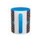 Pacio, Adam - Emerald Arrows Mandala - Colorful Accent Mugs