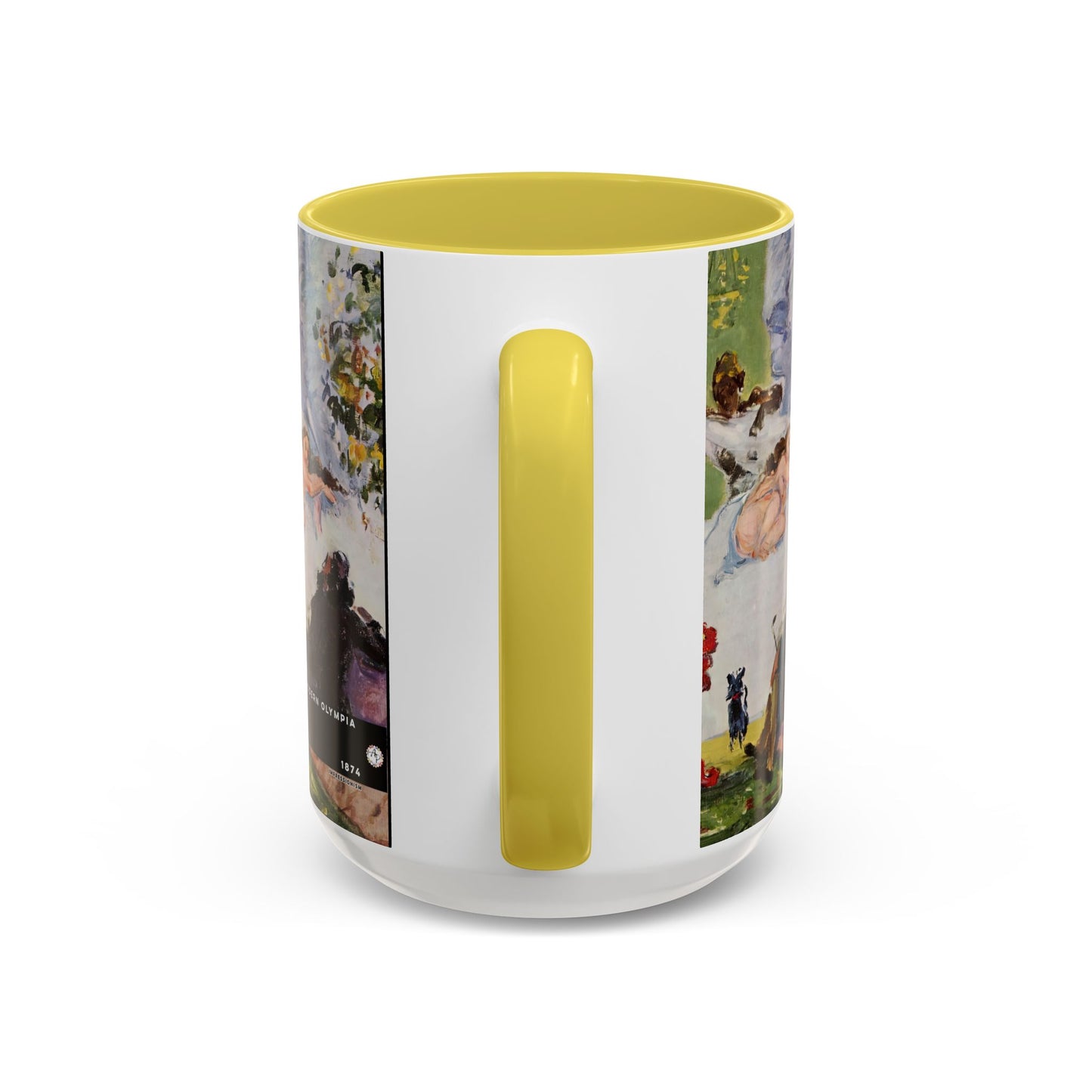 Cézanne, Paul - A Modern Olympia (1874) - Colorful Accent Mugs