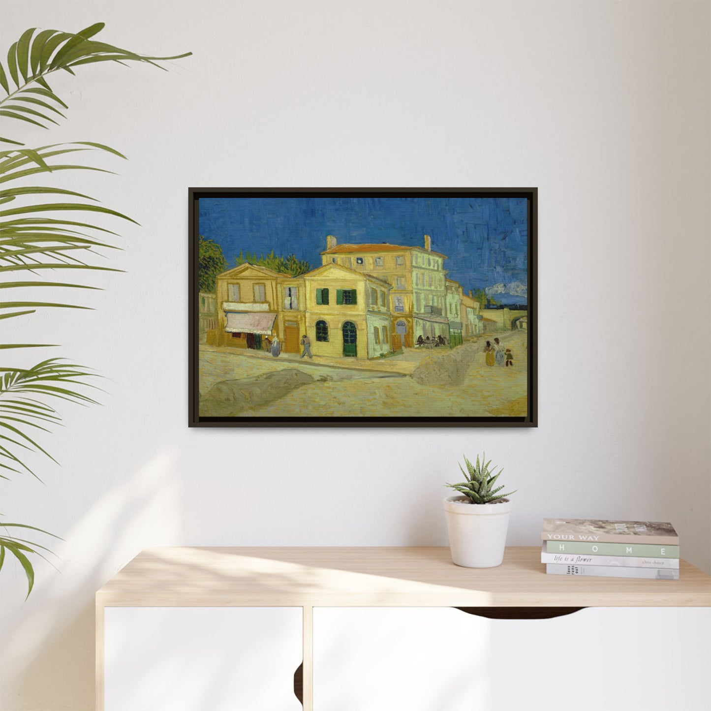 Van Gogh, Vincent - The Yellow House (1888) - Matte Canvas, Framed