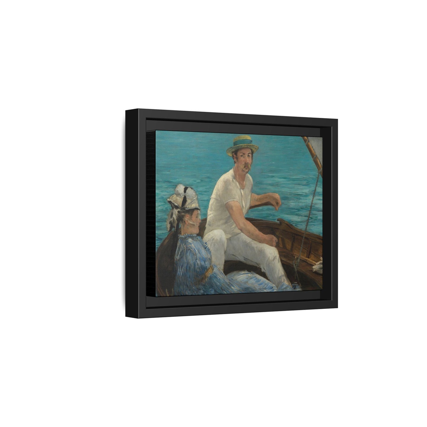 Manet, Édouard - Boating (1874) - Matte Canvas, Framed