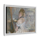 Morisot, Berthe - Woman at Her Toilette (1880) - Matte Canvas, Framed