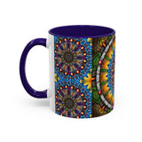 Emerald Arrows Mandala - Colorful Accent Mugs