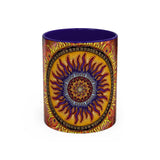 Solar Disc Mandala - Colorful Accent Mugs