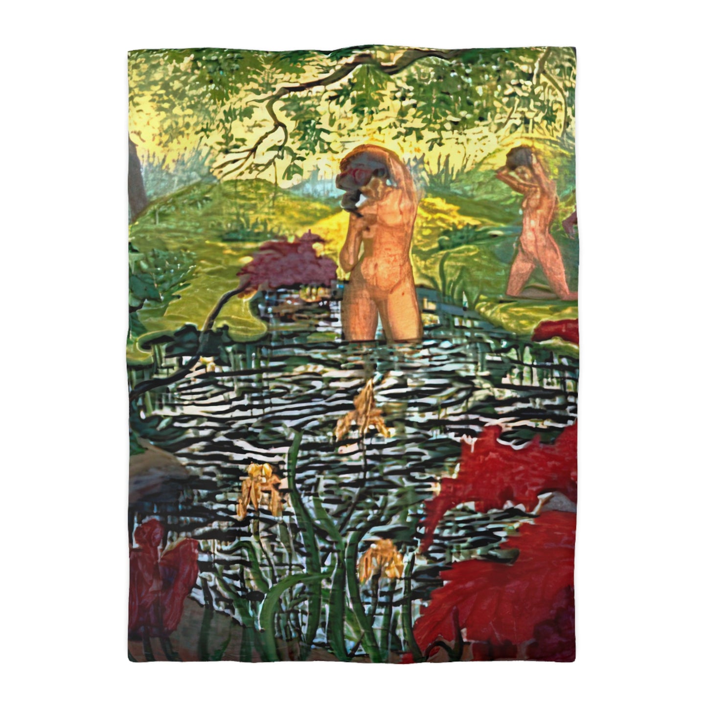 Ranson, Paul - The Lotus Bather (1906) - Microfiber Duvet Cover