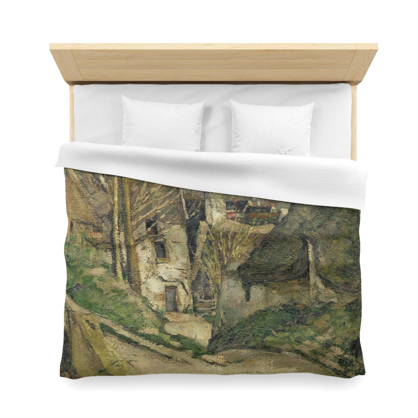 Cézanne, Paul - The House of the Hanged Man, Auvers-sur-Oise (1874) - Microfiber Duvet Cover