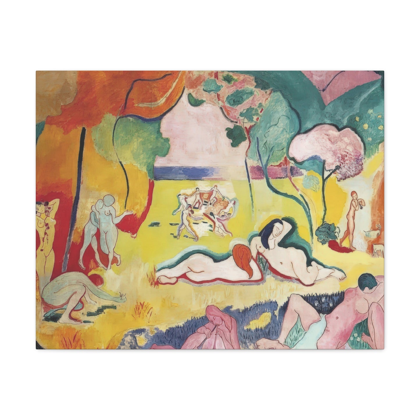 Matisse, Henri - The Joy of Life (1905) - Canvas Block, unframed