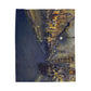 Pissarro, Camille - The Boulevard Montmartre At Night (1897) - Velveteen Plush Blanket