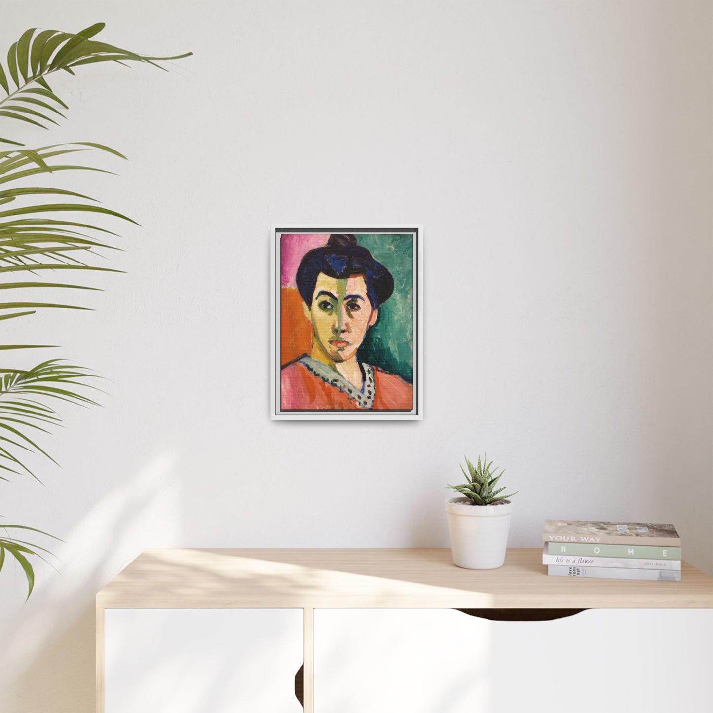 Matisse, Henri - The Green Stripe (1905) - Matte Canvas, Framed